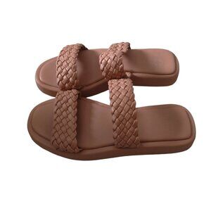 MKS Women's Size 10? Pale Pink Slip On Slides Sandals PLEASE READ